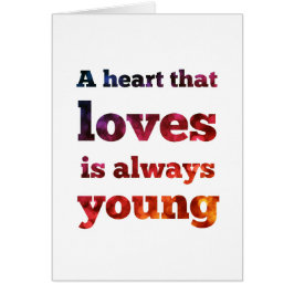 Het hart van de liefde is altijd jonge kleurrijke 