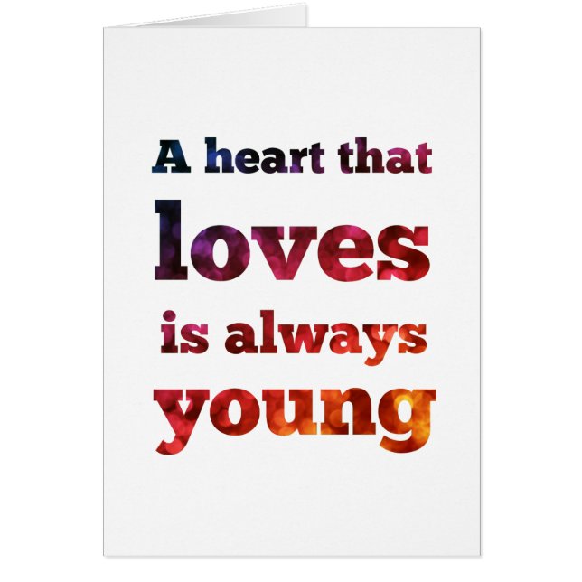 Het hart van de liefde is altijd jonge kleurrijke  (Voorkant)