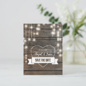 Het hart van de liefde Koord van lichten sparen de Aankondigingskaart (Staand voorkant)