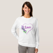 Het hart van de liefde t-shirt (Voorkant volledig)