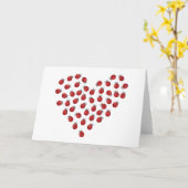 Het Hart van de Liefde van het lieveheersbeestje Kaart (Gele Bloem)