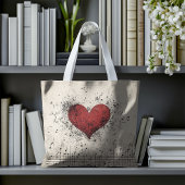 Het hart van de muziek Grunge Art Crossbody Tas