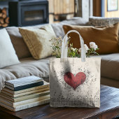 Het hart van de muziek Grunge Art Crossbody Tas