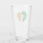 Het hart van de natuur Groene en bruine bladeren  Glas (Achterkant)