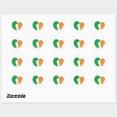 Het hart van de natuur Groene en bruine bladeren Sticker (Vel)
