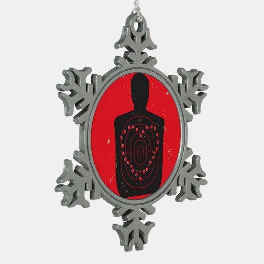 Het Hart van de Praktijk van het doel Tin Sneeuwvlok Ornament (Links)