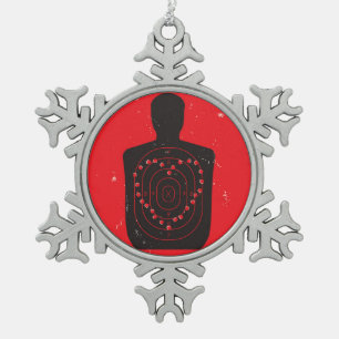 Het Hart van de Praktijk van het doel Tin Sneeuwvlok Ornament