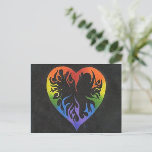 Het Hart van de regenboog Briefkaart (Staand voorkant)