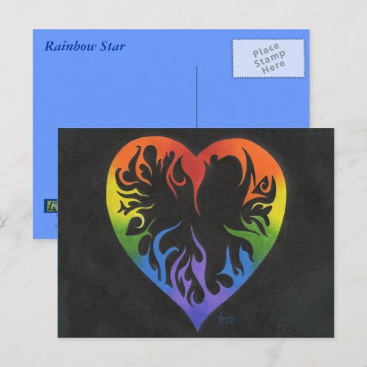 Het Hart van de regenboog Briefkaart (Voorkant / Achterkant)