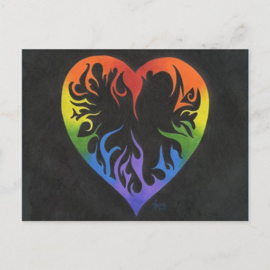 Het Hart van de regenboog Briefkaart (Voorkant)