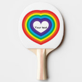 Het hart van de regenboog tafeltennisbatje (Achterkant)