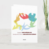 Het Hart van de regenboog: Vrolijk Valentijns Feestdagen Kaart (Achterkant)