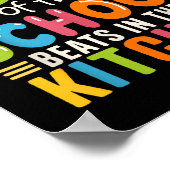 Het hart van de school klopt in de keuken lunch poster (Hoek)