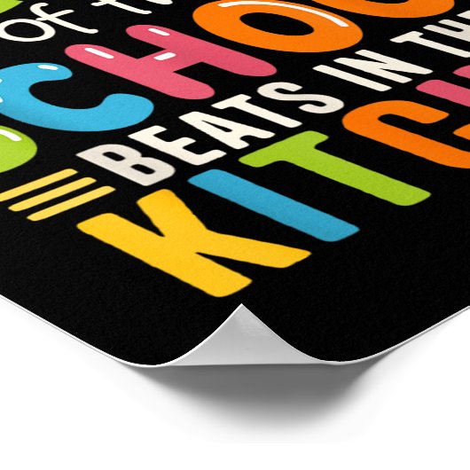 Het hart van de school klopt in de keuken lunch poster (Hoek)