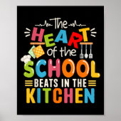 Het hart van de school klopt in de keuken lunch poster (Voorkant)