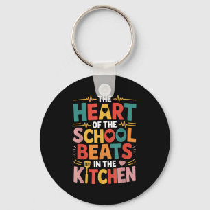 Het hart van de school klopt in de keuken lunch sleutelhanger