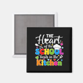 Het hart van de school klopt in de keuken terug magneet (Voorkant / Achterkant)