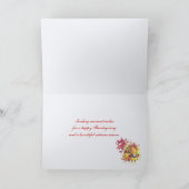 Het Hart van de Thanksgiving (fotolijst) Feestdagen Kaart (Binnen)