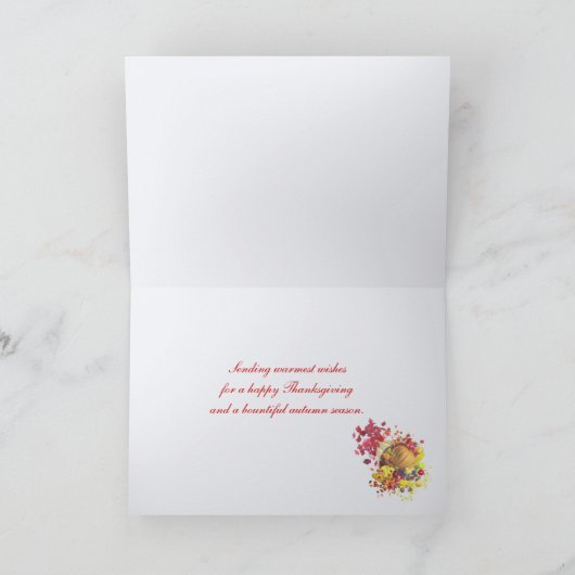 Het Hart van de Thanksgiving (fotolijst) Feestdagen Kaart (Binnen)