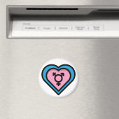 Het hart van de Trans Pride Magnet (Insitu (Vaatwasser))