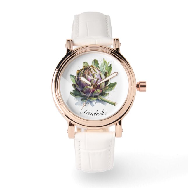 Het hart van de tuin: artisjok in Waterverf Horloge (Voorkant)