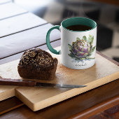 Het hart van de tuin: artisjok in Waterverf Mok