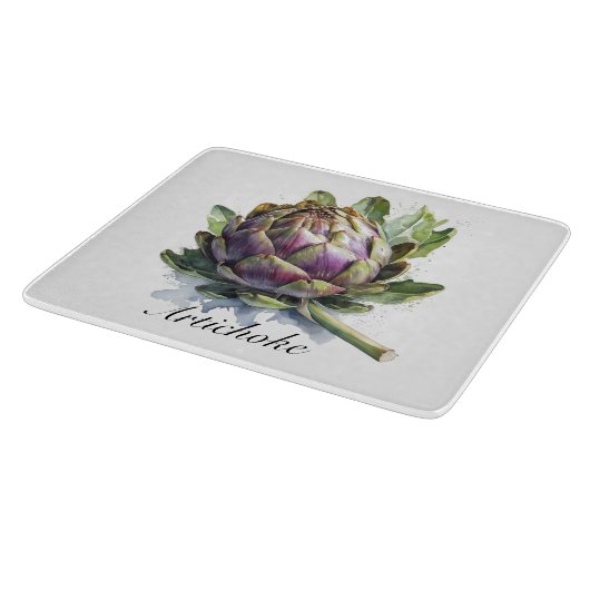 Het hart van de tuin: artisjok in Waterverf Snijplank (Hoek)