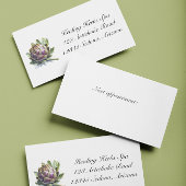 Het hart van de tuin: artisjok in Waterverf Visitekaartje