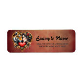 Het hart van de verborgen wildernis, etiket (Voorkant)