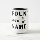 Het hart van de vinger mok (Midden)