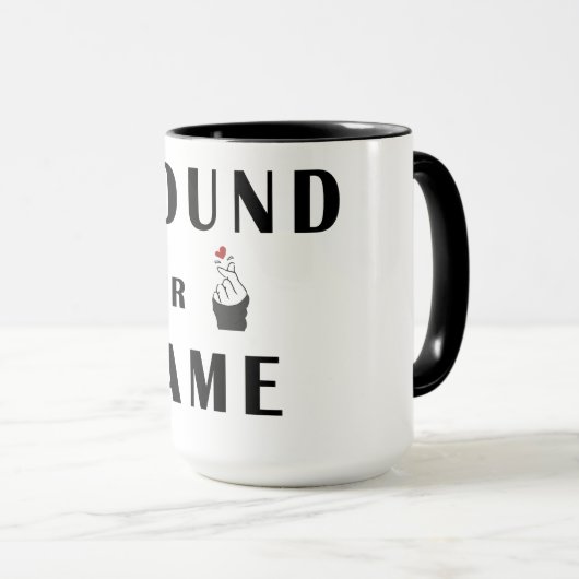 Het hart van de vinger mok (Voorkant rechts)