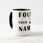 Het hart van de vinger mok (Voorkant links)