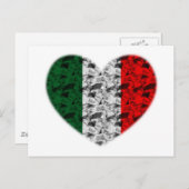 Het Hart van de Vlag van Italië Briefkaart (Voorkant / Achterkant)