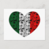 Het Hart van de Vlag van Italië Briefkaart (Voorkant)