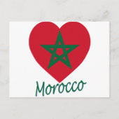 Het Hart van de Vlag van Marokko Briefkaart (Voorkant)