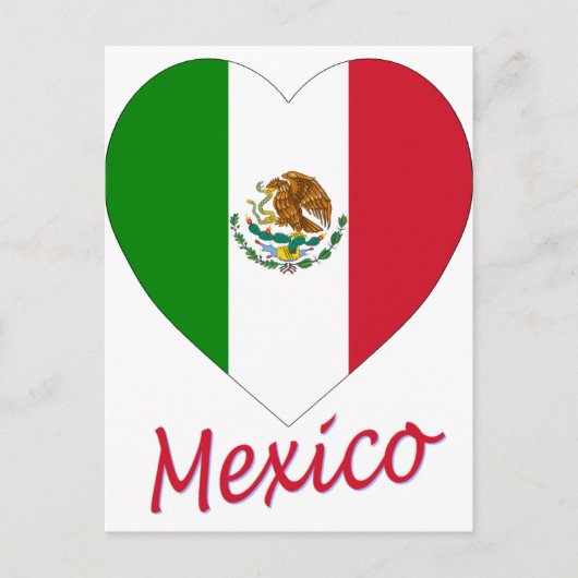 Het Hart van de Vlag van Mexico Briefkaart (Voorkant)