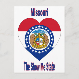Het Hart van de Vlag van Missouri Briefkaart