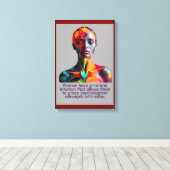 Het hart van de vrouwelijkheid canvas afdruk (Insitu (Houten vloer))