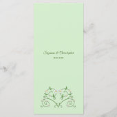 Het Hart van de wijn op het Munt Menu van de multi (Achterkant)