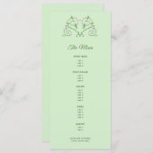 Het Hart van de wijn op het Munt Menu van de multi (Voorkant / Achterkant)