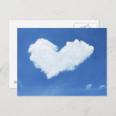 Het hart van de wolken in de lucht briefkaart (Voorkant / Achterkant)