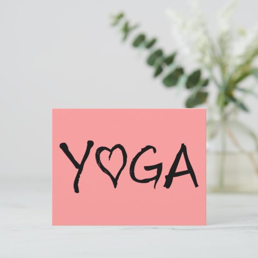 Het Hart van de yoga Briefkaart (Staand voorkant)