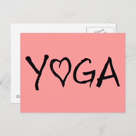 Het Hart van de yoga Briefkaart (Voorkant / Achterkant)