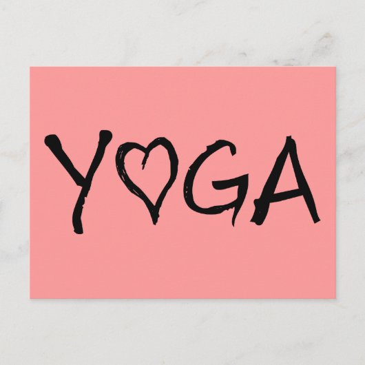 Het Hart van de yoga Briefkaart (Voorkant)