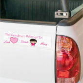 Het hart van deze oma behoort tot bumpersticker (Op Truck)