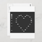 Het hart van DNA op agarose gel Briefkaart (Voorkant / Achterkant)