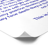 Het hart van een ware soldaat poster (Hoek)