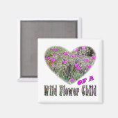 Het hart van een Wild Flower Child Magneet (Voorkant / Achterkant)