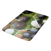 Het hart van gazon kommen: een  fotocollage badmat (Gekanteld)
