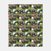 Het hart van gazon kommen: een  fotocollage fleece deken (Voorkant)